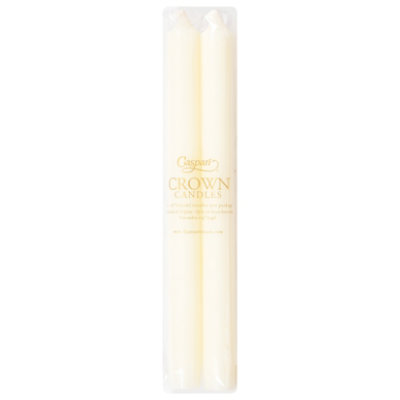 Caspari Ivory Taper Duet Candles - 2 Count - Image 3