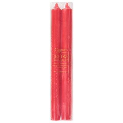 Caspari Red Taper Duet Candles - 2 Count - Image 3