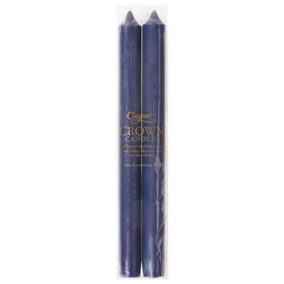 Caspari Marine Blue Taper Duet Candles - 2 Count - Image 3