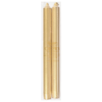 Caspari Gold Taper Duet Candles - 2 Count - Image 3