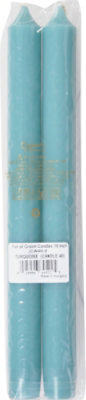 Caspari Turquoise Taper Duet Candles - 2 Count - Image 4