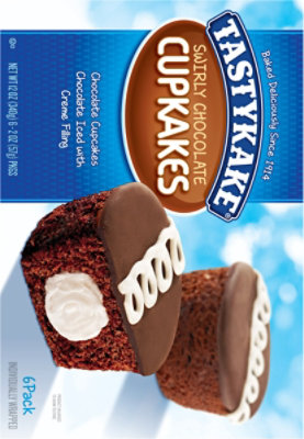 Tastykake Swirly Chocolate Cupkakes - 6 Count - Image 6