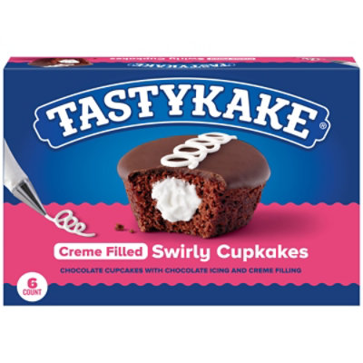 Tastykake Swirly Chocolate Cupkakes - 6 Count - Image 1