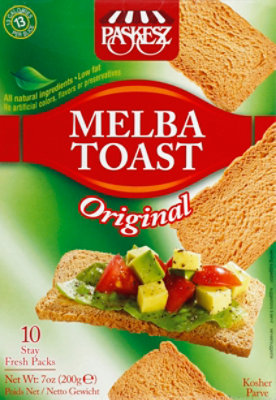 Paskesz Melba Toast Original - 7 Oz - Image 2