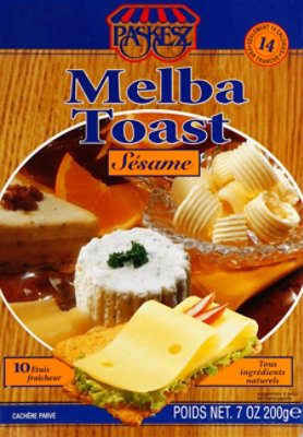 Paskesz Melba Toast Sesame - 7 Oz - Image 3