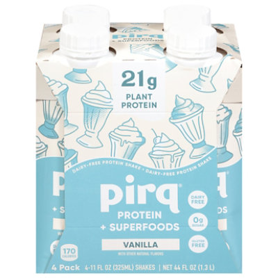 Pirq Plant-Based Golden Vanilla Protein Shake in Cartons - 4-11 Fl. Oz. - Image 3