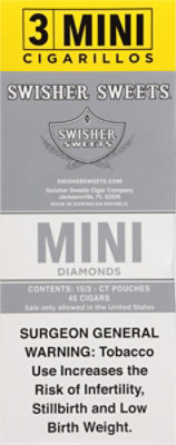 Swisher Sweet Mini Diamond Cigarillo - 3 Count - Image 3