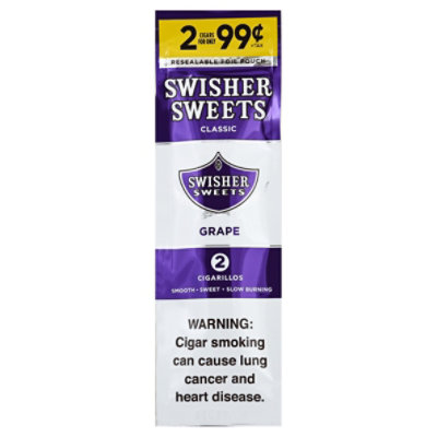 Swisher Sweet Grape Cigarillo - 2 Count - Carrs