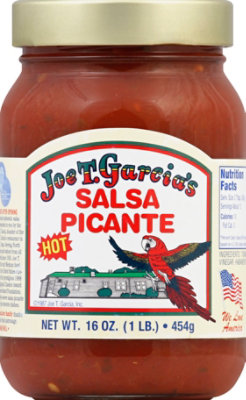 Joe T. Garcias Salsa Picante Hot Jar - 16 Oz - Image 2