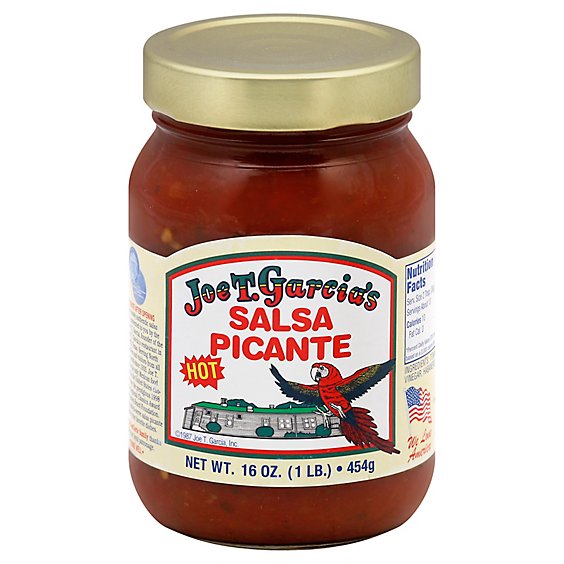 Joe T. Garcias Salsa Picante Hot Jar - 16 Oz