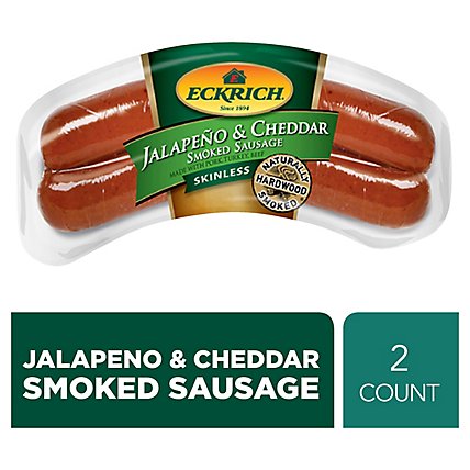 Eckrich Skinless Jalapeno & Cheddar Smoked Sausage - 13 Oz