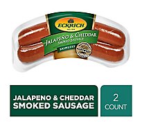 Eckrich Skinless Jalapeno & Cheddar Smoked Sausage - 13 Oz