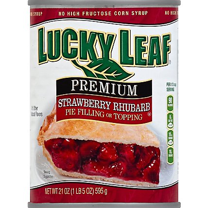 Lucky Leaf Fruit Filling & Topping Premium Strawberry Rhubarb - 21 Oz - Image 2