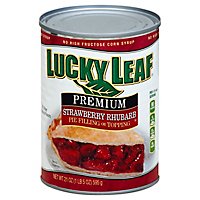 Lucky Leaf Fruit Filling & Topping Premium Strawberry Rhubarb - 21 Oz - Image 1