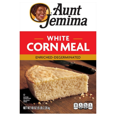 Aunt Jemima Corn Meal White Enriched-Degerminated - 80 Oz - tomthumb
