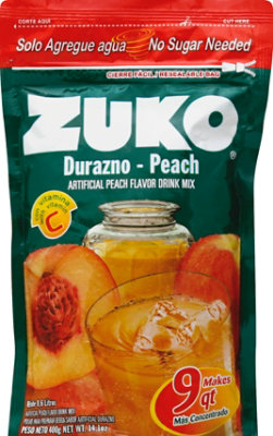 Zuko Durazno Peach Flavor Drink Mix - 14.1 Oz - Image 2