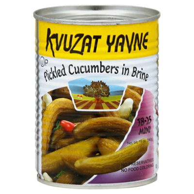 Kvuzat Yavne Can Mini Cucum Brine - 19 Oz - Image 1