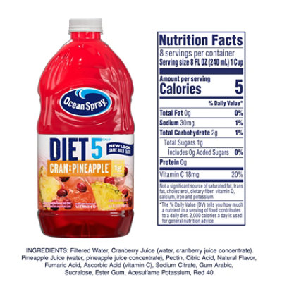 Ocean Spray Cranberry Pineapple Diet Drink - 64 Fl. Oz. - Image 4