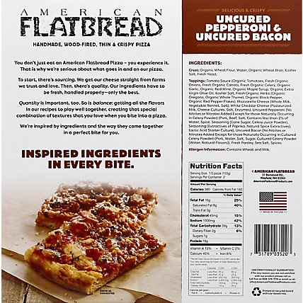 American Flatbread Uncured Pepperoni Bacon Frozen - 10.8 Oz - Image 6