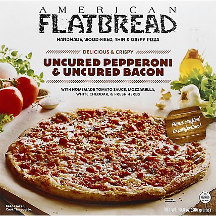 American Flatbread Uncured Pepperoni Bacon Frozen - 10.8 Oz - Image 2