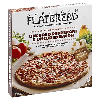 American Flatbread Uncured Pepperoni Bacon Frozen - 10.8 Oz - Image 1