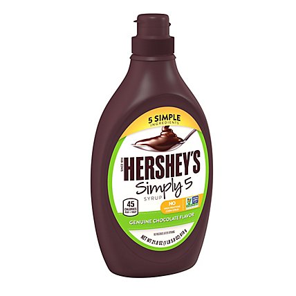 HERSHEY'S Syrup Simply 5 Genuine Chocolate Flavor - 21.8 Oz - Image 2