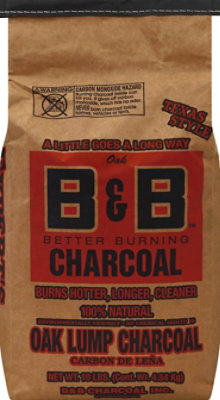 B&B Oak Lump Charcoal - 10 Lb - Image 2