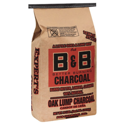 B&B Oak Lump Charcoal - 10 Lb - Safeway