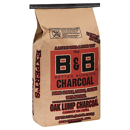B&B Oak Lump Charcoal - 10 Lb - Image 1