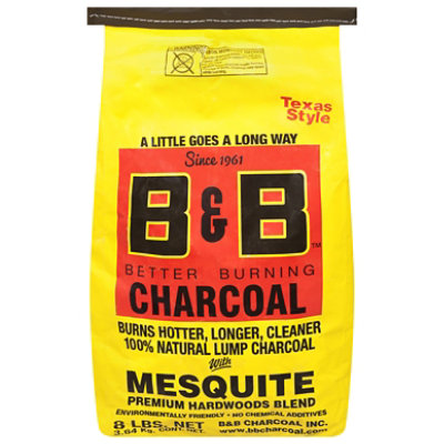 B&B Mesquite Lump Charcoal - 8 Lb - Image 3