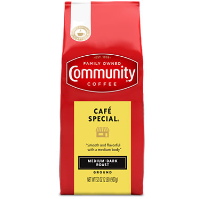 Community Coffee Coffee Ground Medium Dark Roast Cafe Special - 32 Oz - Image 1