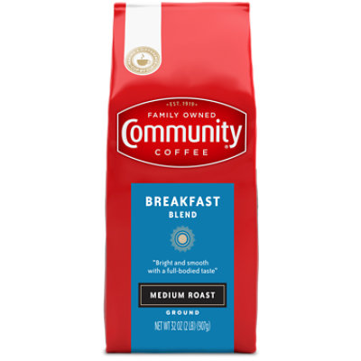 Community Coffee Coffee Ground Medium Roast Breakfast Blend - 32 Oz - Image 1