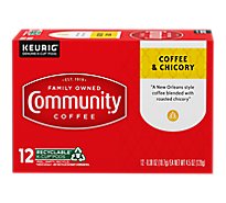 Community Coffee Coffee & Chicory K-Cup Pods New Orleans Blend - 12 Count