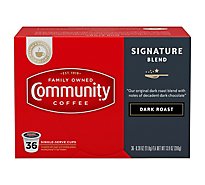 Community Coffee Coffee K-Cup Pods Dark Roast Signature Blend - 36 Count