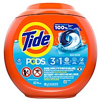 Tide PODS Liquid Laundry Detergent Pacs Clean Breeze - 42 Count - Image 3