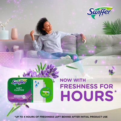 Swiffer Sweeper Wet Mopping Cloths With Febreze Freshness Lavender Vanilla & Comfort - 24 Count - Image 3