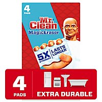 Mr. Clean Magic Eraser Cleaning Pads Extra Durable With Durafoam - 4 Count - Image 2