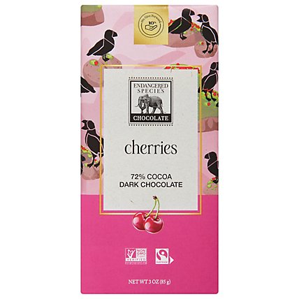 Endan Chocolate Bar Dark Cherries - 3.0 Oz - Image 3