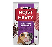 Moist & Meaty Dog Food Dry Burger 12 Count - 72 Oz