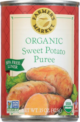 Farmers Market Organic Puree Sweet Potato - 15 Oz
