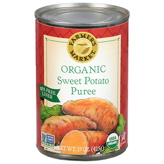 Farmers Market Organic Puree Sweet Potato - 15 Oz