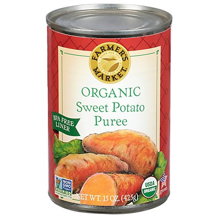 Farmers Market Organic Puree Sweet Potato - 15 Oz - Image 1