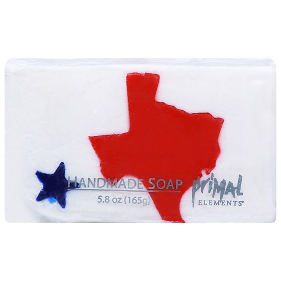 Primal Elements Texas Bar Soap In Shrinkwrap - 5.8 Oz