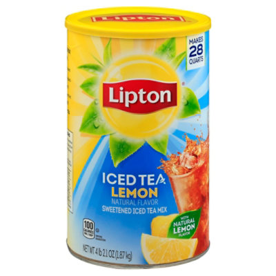 Lipton Iced Tea Mix Sugar Sweetened Lemon - 70.5 Oz