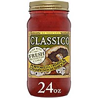 Classico Portobello Crimini & Champignon Mushroom Pasta Sauce Jar - 24 Oz - Image 1