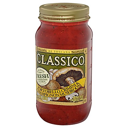 Classico Portobello Crimini & Champignon Mushroom Pasta Sauce Jar - 24 Oz - Image 4