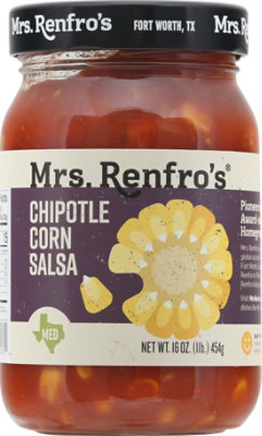 Mrs. Renfros Gourmet Salsa Chipotle Corn Medium - 16 Oz - Image 2