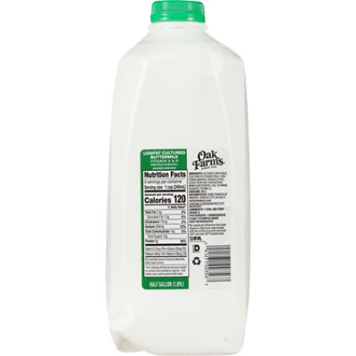 Oak Farms 1% Lowfat Buttermilk - 0.5 Gallon - Image 3