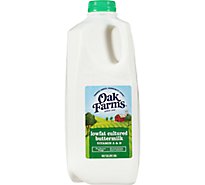 Oak Farms 1% Lowfat Cultured Buttermilk - 0.5 Gallon