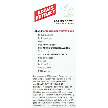 Adams Extract Adams Best Extract Vanilla Twice as Strong - 4 Fl. Oz. - Image 5
